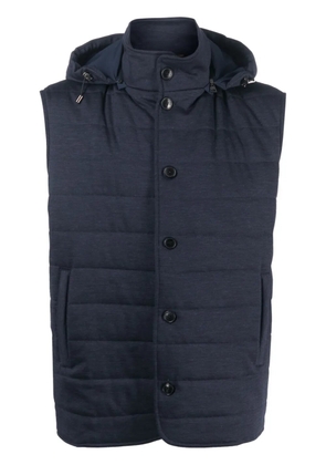 Manzoni 24 hooded padded gilet - Blue