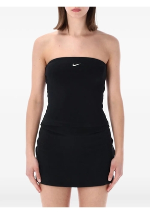 Nike Swoosh logo-embroidered tube top - Black