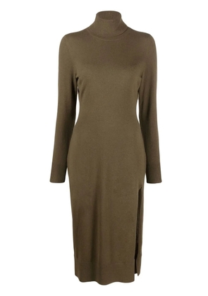 Michael Michael Kors roll-neck knitted midi dress - Green