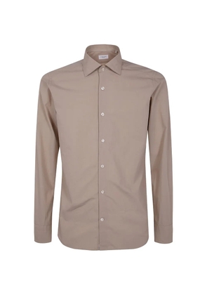 Tintoria Mattei long-sleeve button-down shirt - Neutrals