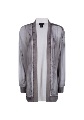 Avant Toi frayed-edge cardigan - Grey