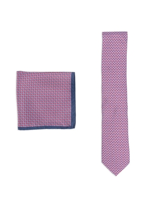 Canali patterned tie set (set of two) - Purple