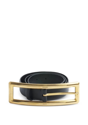 Mugler rectangular-buckle belt - Black