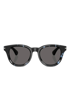 Burberry Eyewear marble-effect sunglasses - Blue