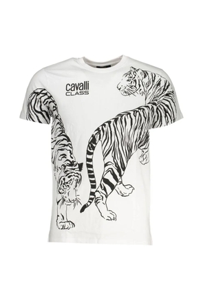 Cavalli Class tiger-print T-shirt - White