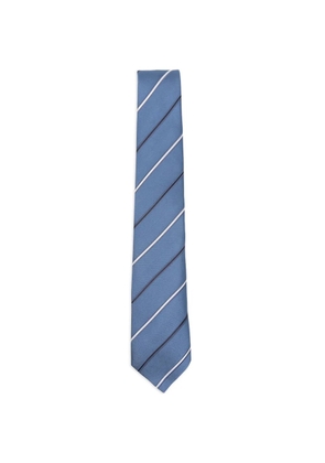 Canali striped tie - Blue