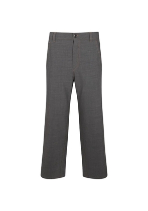 Brunello Cucinelli contrast-stitch trousers - Grey