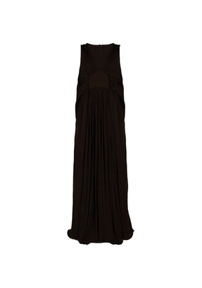 Heirlome Jolie pleated V-neck maxi dress - Brown