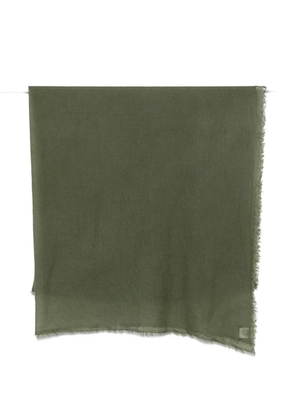 Faliero Sarti Sheralda frayed-edge scarf - Green