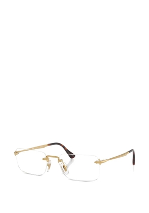 Persol rimless rectangle-frame glasses - Gold