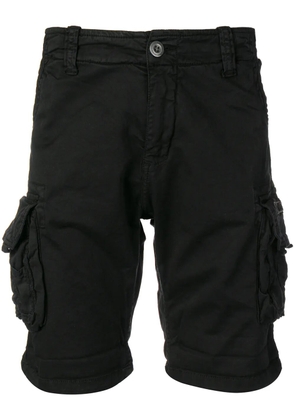 Alpha Industries logo cargo shorts - Black