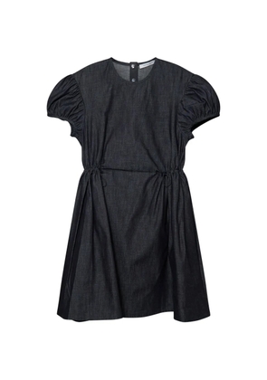 Cecilie Bahnsen Camma puff-sleeve drawstring-waist dress - Blue