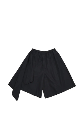 Niccolò Pasqualetti asymmetric draped shorts - Black