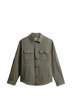 Woolrich garment-dyed shirt jacket - Green