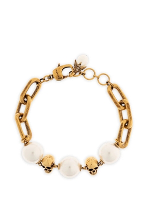 Alexander McQueen skull-detail bracelet - Gold