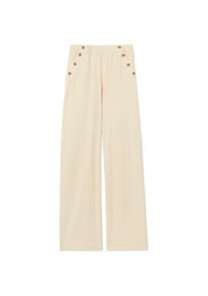 Claudie Pierlot buttoned straight-leg jeans - Neutrals