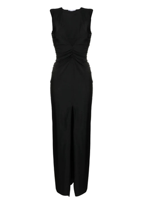 Amen ruched-effect maxi dress - Black