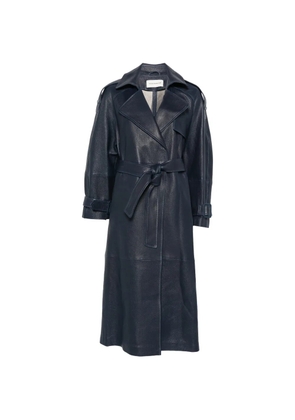 Nour Hammour Claudia belt trench coat - Blue