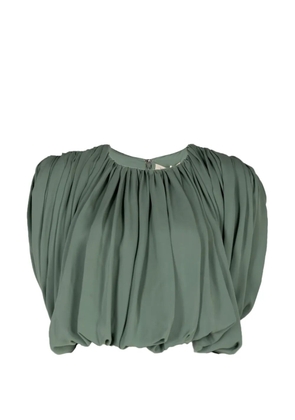 Heirlome Renata gathered cropped top - Green