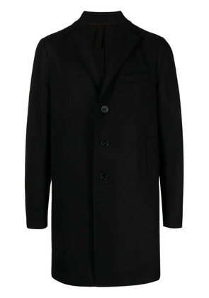 Harris Wharf London single-breasted notched-lapels coat - Black