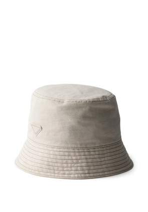 Prada denim bucket hat - Neutrals