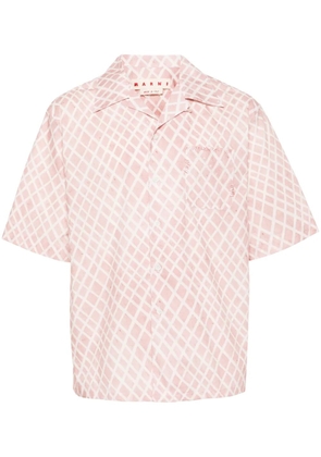 Marni Landscapes-print shirt - Pink