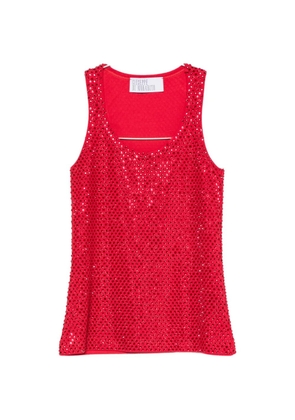 Giuseppe Di Morabito crystal-embellished tank top - Red