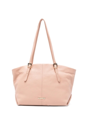 cromia Serena grained leather shoulder bag - Pink
