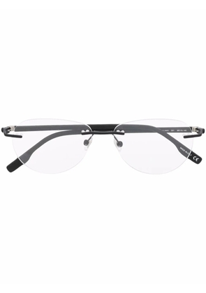 Montblanc matte-effect frameless glasses - Black
