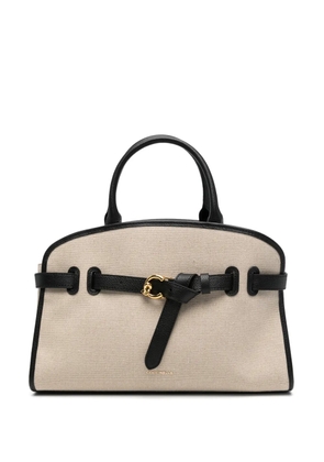 Coccinelle medium Sabine leather-trim tote bag - Neutrals