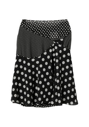 Junya Watanabe polka dot skirt - Black
