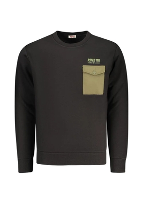 RIFLE logo-print flap-pocket sweatshirt - Black