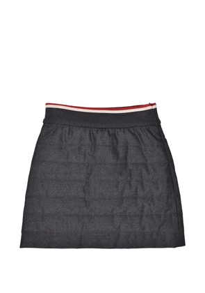 Brunello Cucinelli quilted cashmere mini skirt - Grey