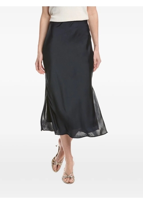 Brunello Cucinelli side-slits midi skirt - Blue