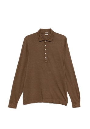 Massimo Alba long-sleeve polo shirt - Brown