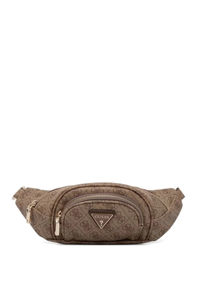 GUESS USA Latona monogram-print belt bag - Neutrals
