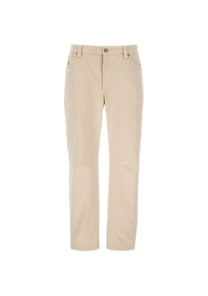 Brunello Cucinelli corduroy straight-leg trousers - Neutrals