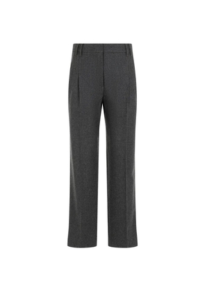 Brunello Cucinelli pleated pressed-crease trousers - Grey