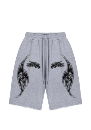 GODMADE Vivid graphic-print shorts - Grey