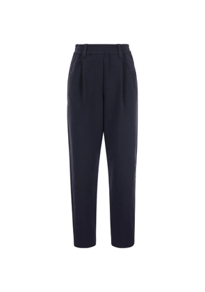 Brunello Cucinelli belt-loops trousers - Blue