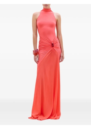 Silvia Tcherassi cutout gathered dress - Pink