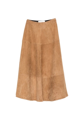 Nour Hammour Opera panelled midi skirt - Neutrals