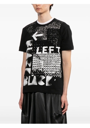 Black Comme Des Garçons slogan-print T-shirt