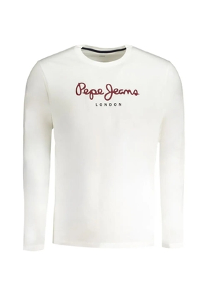 Pepe Jeans logo-print long-sleeved T-shirt - White