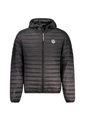North Sails quilted hooded jacket - Black