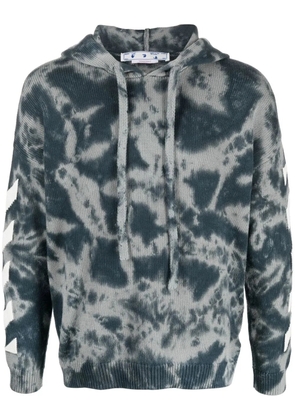 Off-White Arrows-motif drawstring hoodie - Grey
