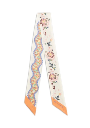 ETRO floral-print silk scarf - Neutrals