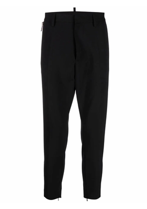 DSQUARED2 cropped tapered-leg trousers - Black