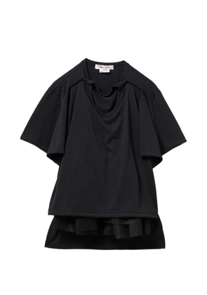 Comme Des Garçons layered short-sleeve T-shirt - Black