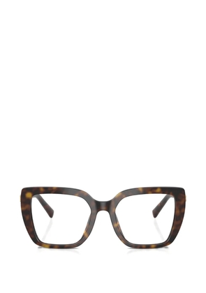 Dolce & Gabbana Eyewear geometric-frame glasses - Brown